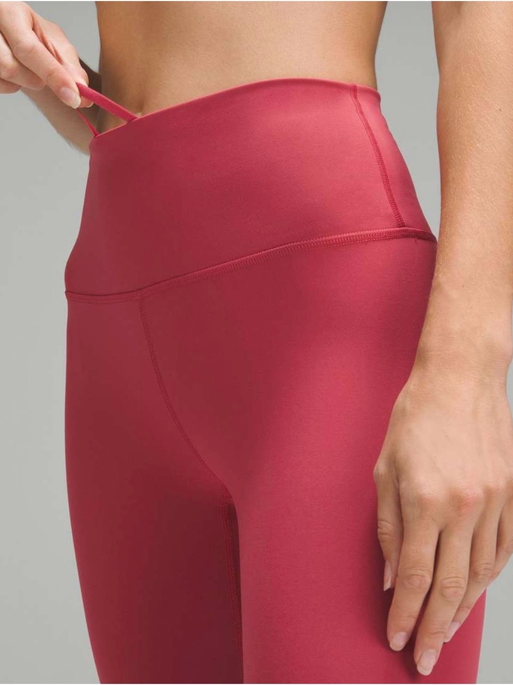 lululemon athletica Women’s Rose-Red High-Rise Leggings Size 6